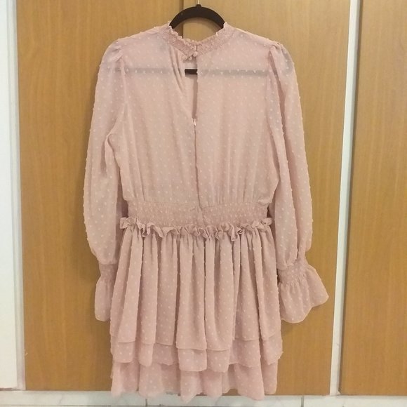 Mauve Ruffle Mini Dress - Picture 3 of 3